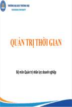 Slide bài giảng quảng trị dòng thời giam tmu