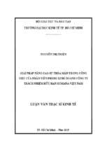 Giải pháp nâng cao thỏa mãn trong công việc của nhân viên phòng kinh doanh công ty trách nhiệm hữu hạn humana việt nam