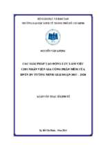 Các giải pháp tạo động lực làm việc cho nhân viên gia công phần mềm của doanh nghiệp tư nhân dịch vụ tường minh giai đoạn 2015   2020