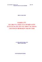 Nghiên cứu giá trị của chụp cắt lớp điện toán xoắn ốc đa dãy đầu dò (mdct 64) trong chẩn đoán bệnh động mạch vành