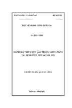 đánh giá viên chức các phòng chức năng tại bệnh viện phụ sản hà nội
