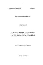 Công tác thi đua khen thưởng tại văn phòng trung ương đảng