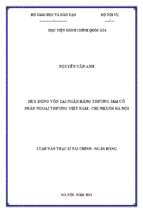 Huy động vốn tại ngân hàng thương mại cổ phần ngoại thương việt nam   chi nhánh hà nội