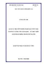 Quản lý nhà nước bằng pháp luật về ưu đãi người có công với cách mạng   từ thực tiễn quận hoàn kiếm, thành phố hà nội