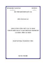 Chất lượng công chức các cơ quan chuyên môn thuộc ubnd thành phố cao bằng, tỉnh cao bằng