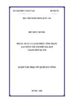 Phòng ngừa và giảm thiểu tình trạng lao động trẻ em trên địa bàn thành phố hà nội