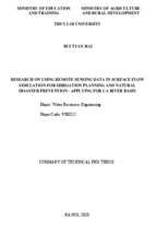 Nghiên cứu sử dụng dữ liệu viễn thám trong mô phỏng dòng chảy mặt phục vụ quy hoạch thủy lợi và phòng chống thiên tai tt tieng anh