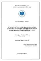 Sử dụng phương pháp stress testing đo lường rủi ro tín dụng của hệ thống ngân hàng thương mại cổ phần việt nam