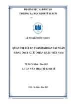 Quản trị rủi ro thanh khoản tại ngân hàng tmcp xuất nhập khẩu việt nam