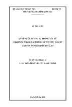 Quyền của đương sự trong xét xử giám đốc thẩm, tái thẩm các vụ việc dân sự tại tòa án nhân dân tối cao