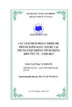 Các giải pháp hoàn thiện hệ thống kiểm soát nội bộ tại trung tâm thông tin di động khu vực vi  năm 2013