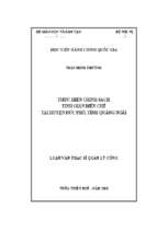 Thực hiện chính sách tinh giản biên chế tại huyện đức phổ, tỉnh quảng ngãi