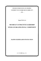 The impact of perceived leadership styles on organizational commitment