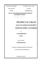 The effect of climate fluctuation on output in developing countries