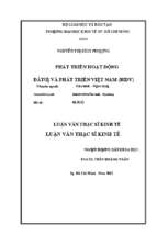 Phát triển hoạt động ngân hàng bán lẻ tại ngân hàng tmcp đầu tư và phát triển việt nam (bidv)