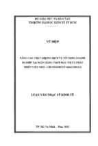 Nâng cao chất lượng dịch vụ tín dụng doanh nghiệp tại ngân hàng tmcp đầu tư và phát triển việt nam   chi nhánh sở giao dịch 2