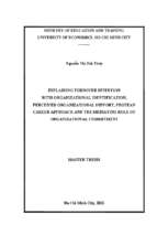 Explaining turnover intention with organizational identification, perceived organizational support, protean career approach, and the mediating role of opganizational commitment