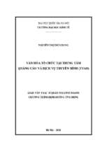 Văn hóa tổ chức tại trung tâm quảng cáo và dịch vụ truyền hình (tvad)