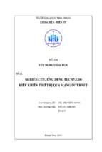 Nghiên cứu, ứng dụng plc s7 1200 điều khiển thiết bị qua mạng intenet