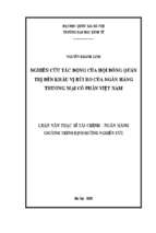 NGHIÊN CỨU TÁC ĐỘNG CỦA HỘI ĐỒNG QUẢN TRỊ ĐẾN KHẨU VỊ RỦI RO CỦA NGÂN HÀNG THƯƠNG MẠI CỔ PHẦN VIỆT NAM