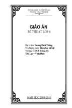 Giáo án mĩ thuật 6   kì 1 trọn bộ mới nhất