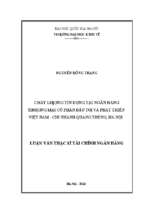 Chất lượng tín dụng tại ngân hàng thương mại cổ phần đầu tư và phát triển việt nam   chi nhánh quang trung, hà nội   