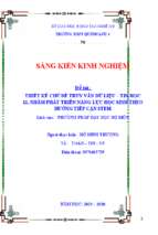 Skkn  thiết kế chủ đề truy vấn dữ liệu – tin học 12, nhằm phát triển năng lực học sinh theo hướng tiếp cận stem