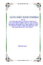 Skkn xây dựng hệ thống câu hỏi và bài tập từ các sơ đồ hình vẽ điều chế các chất ở sgk nhằm kết hợp  phát triển kỹ năng lý thuyết và thực hành  môn hóa học cho học sinh thpt
