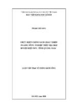 Thực hiện chính sách phát triển ngành nông nghiệp trên địa bàn huyện hiệp đức, tỉnh quảng nam