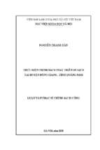 Thực hiện chính sách phát triển du lịch tại huyện đông giang, tỉnh quảng nam