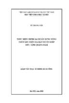 Thực hiện chính sách xây dựng nông thôn mới trên địa bàn huyện hiệp đức, tỉnh quảng nam