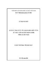 Quản lý nhà nước về giảm nghèo bền vững từ thực tiễn huyện thăng bình, tỉnh quảng nam