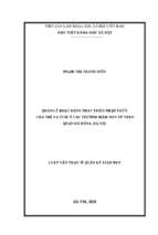 Quản lý hoạt động phát triển nhận thức cho trẻ 5   6 tuổi ở các trường mầm non tư thục quận hà đông, hà nội