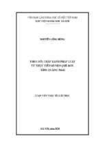 Theo dõi chấp hành pháp luật từ thực tiễn huyện quế sơn, tỉnh quảng nam