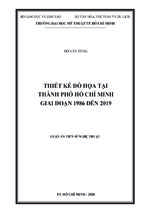 Thiết kế đồ họa tại thành phố hồ chí minh giai đoạn 1986 đến 2019