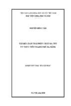 Tội mua bán trái phép chất ma túy từ thực tiễn thành phố đà nẵng