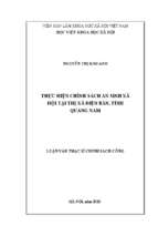 Thực hiện chính sách an sinh xã hội tại thị xã điện bàn, tỉnh quảng nam