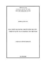 Phát triển thị trường truyền hình trả tiền ở một số quốc gia và bài học cho việt nam.