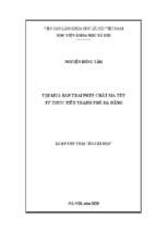 Tội mua bán trái phép chất ma túy từ thực tiễn thành phố đà nẵng