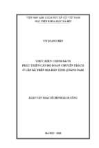 Thực hiện chính sách phát triển cán bộ đoàn chuyên trách cấp xã trên địa bàn tỉnh quảng nam