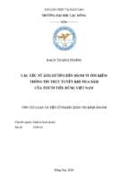 Các yếu tố ảnh hưởng đến hành vi tìm kiếm thông tin trực tuyến khi mua sắm của người tiêu dùng việt nam tt