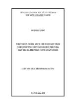 Thực hiện chính sách thu gom rác thải theo phương thức khoán hộ trên địa bàn thị xã điện bàn, tỉnh quảng nam