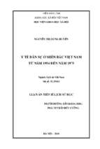 Y tế dân sự ở miền bắc việt nam từ năm 1954 đến năm 1975