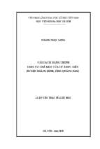 Cải cách hành chính theo cơ chế một cửa từ thực tiễn huyện thăng bình, tỉnh quảng nam