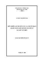 điều khiển lan truyền xung và chuyển mạch quang trong môi trường nguyên tử hai mức suy biến