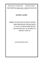 Nghiên cứu ứng dụng kỹ thuật chuyển thần kinh để phục hồi gấp khuỷu và giạng vai trong điều trị tổn thương nhổ, đứt các rễ trên của đám rối cánh tay