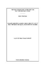 Giao kết hợp đồng lao động trong lĩnh vực y tế từ thực tiễn bệnh viện quận 2, thành phố hồ chí minh