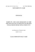 Nghiên cứu chất lượng mối hàn kết cấu thép bằng hàn hồ quang tự động dưới lớp trợ dung gốm aluminate rutile chế tạo trong nước