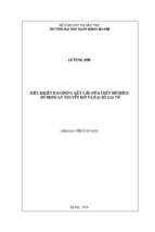 điều khiển dao động kết cấu dựa trên mô hình sử dụng lý thuyết mờ và đại số gia tử