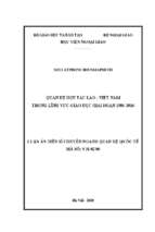 Quan hệ hợp tác lào – việt nam trong lĩnh vực giáo dục giai đoạn 1986 2016